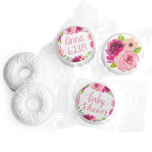 Personalized Hershey's Kisses - Bonnie Marcus Baby Shower Painted Petals (50 Pack)