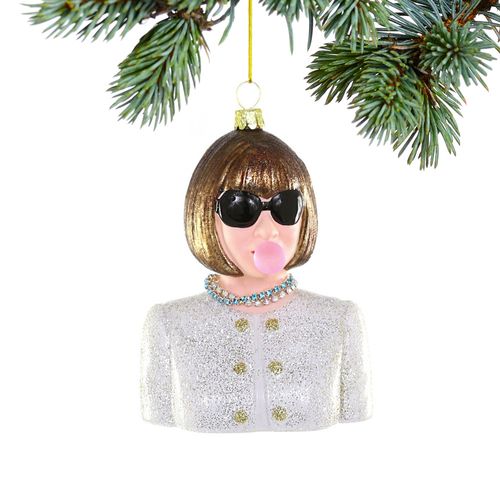 Personalized Anna Wintour Bubble Holiday Ornament