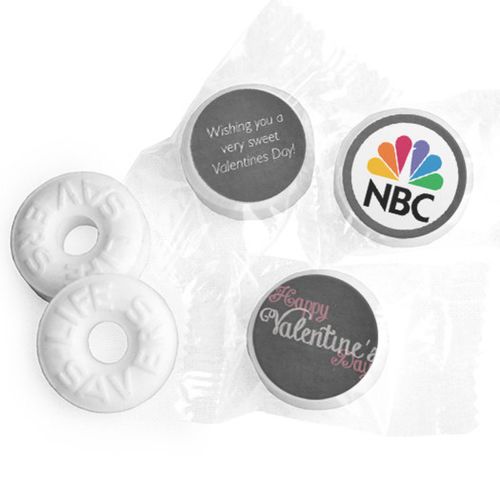 Add Your Logo Charcoal Valentine's Day Life Savers Mints