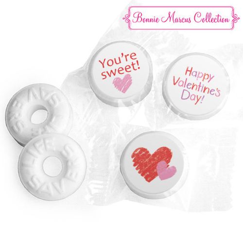 Personalized Valentine's Day Red and Pink Hearts LIFE SAVERS Mints