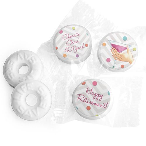 Here's to Your Retirement Personalized LIFE SAVERS Mints Assembled