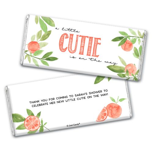 Personalized Citrus Cutie Baby Shower Chocolate Bar