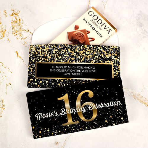 Deluxe Personalized Birthday Godiva Chocolate Bar