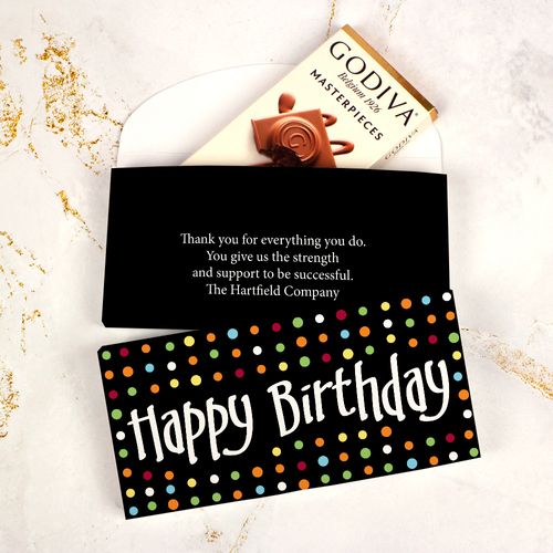 Deluxe Personalized Birthday Godiva Chocolate Bar