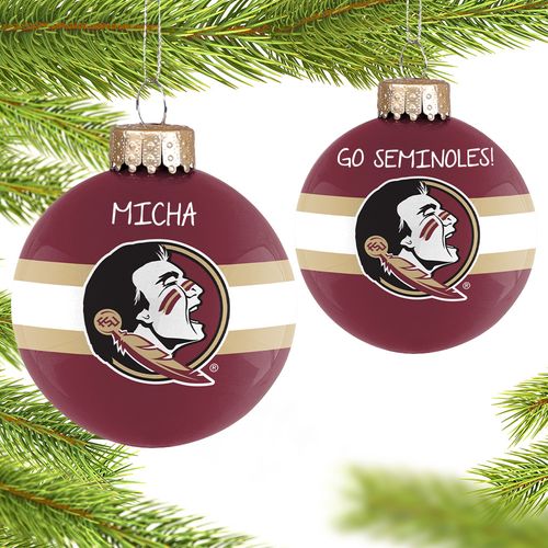 Florida State Glass Holiday Ornament