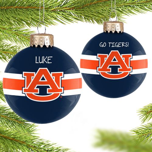 Auburn University Glass Holiday Ornament