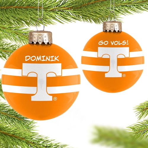 University of Tennessee Glass Holiday Ornament