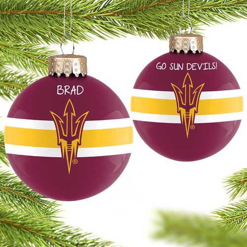 Arizona State Glass Holiday Ornament