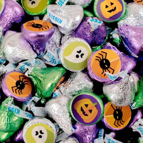 Spooky Halloween Hershey's Kisses Candy - Assembled 100 Pack