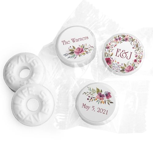 Personalized Flowering Affection LifeSavers Mints
