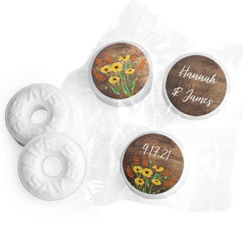 Personalized Painted Flowers LifeSavers Mints