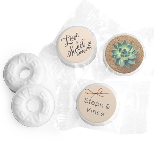 Personalized Sweet Burlap LifeSavers Mints
