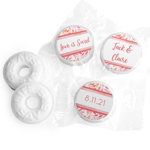 Personalized Lovely Leaves LifeSavers Mints