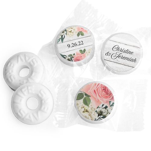 Personalized Wedding Delicate Botanicals LifeSavers Mints