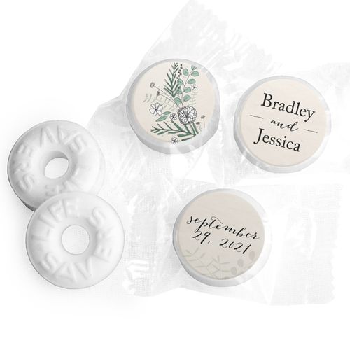 Personalized Wedding Romantic Flora LifeSavers Mints