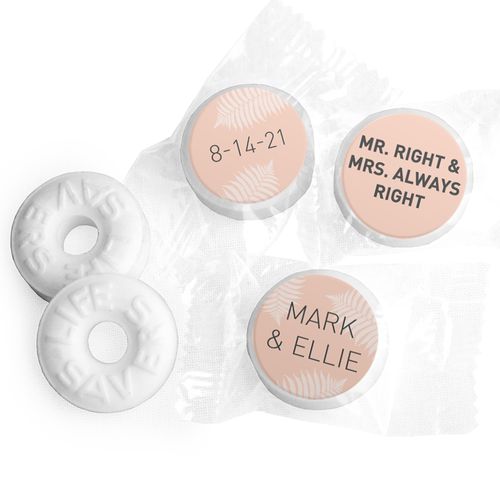 Personalized Wedding Favor Mr. And Mrs. Right LifeSavers Mints