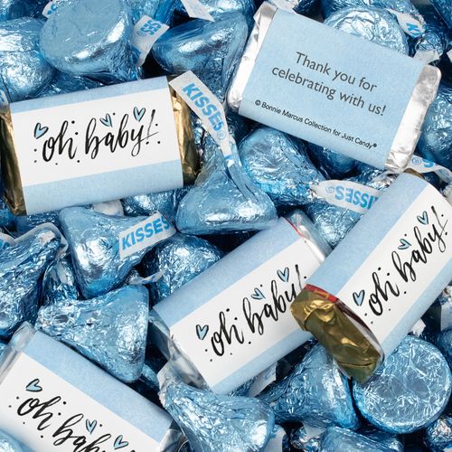 Boy Baby Shower Hershey's Miniatures and Kisses - 1.75lb Bag