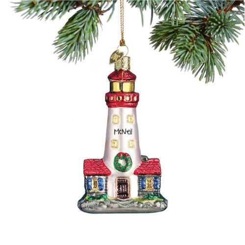 Lighthouse Holiday Ornament