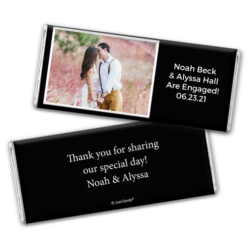 Engagement Party Favor Personalized Chocolate Bar Photo