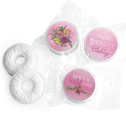 Personalized She's a Wild One Birthday Life Savers Mints