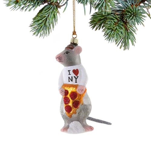 NYC Rat Holiday Ornament