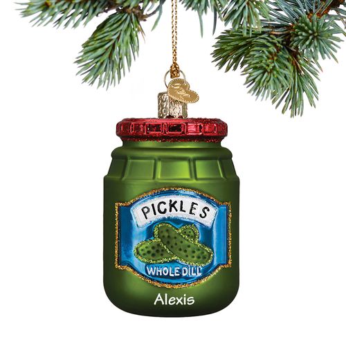 Jar Of Pickles Holiday Ornament