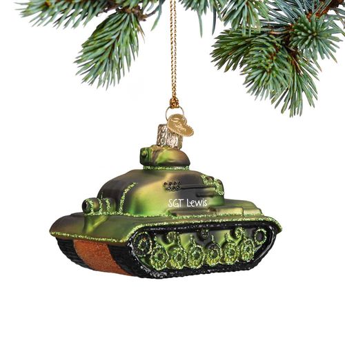 Military Tank Holiday Ornament