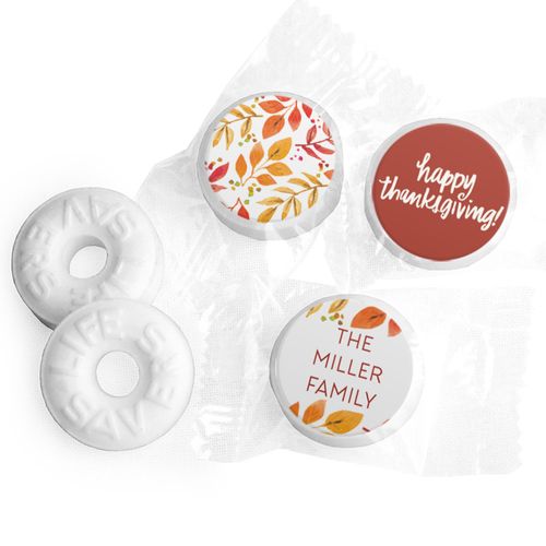 Personalized Life Savers Mints - Thanksgiving Fall Foliage