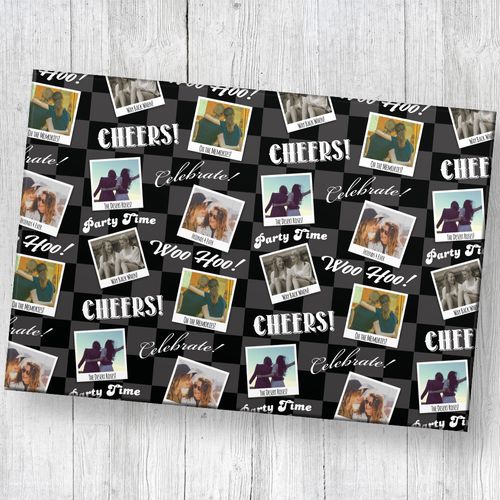 Personalized Design Your Own Polaroids Wrapping Paper