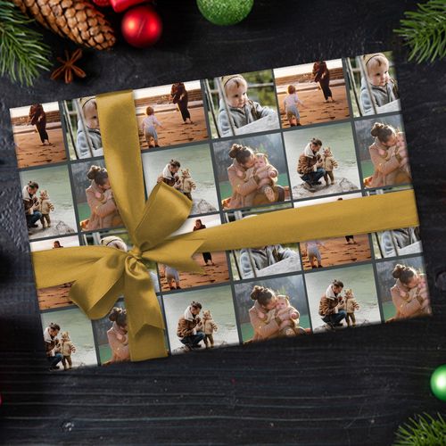 Personalized Create Your Own Photo Collage Wrapping Paper