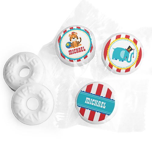 Personalized Birthday Circus Life Savers Mints