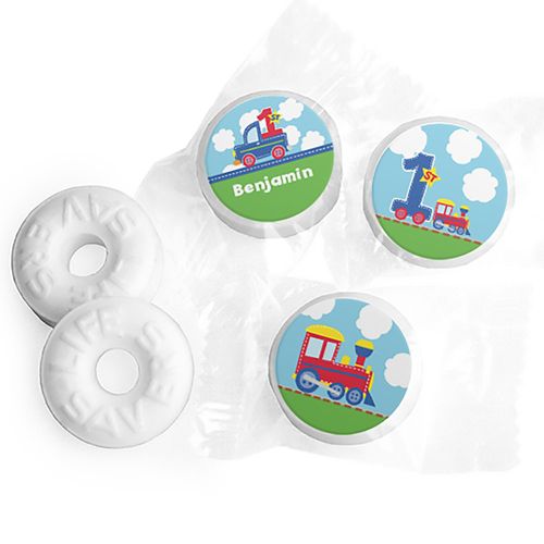 Personalized First Birthday Train Life Savers Mints