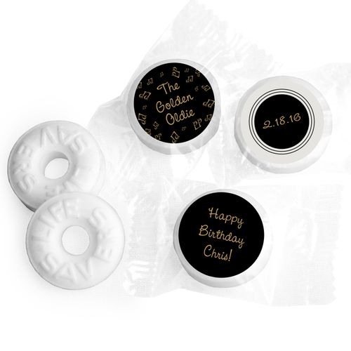 Birthday Stickers Golden Oldie Personalized Life Savers