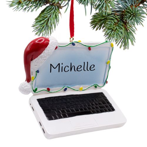 Personalized Laptop Holiday Ornament