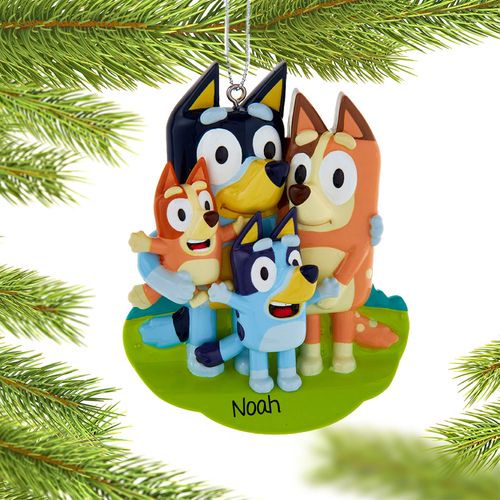 Bluey & Family Holiday Ornament