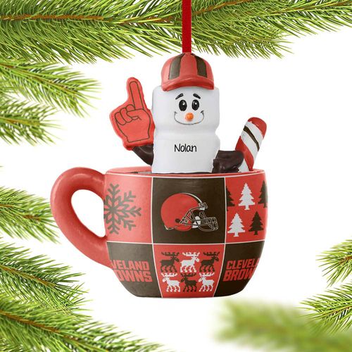 Cleveland Browns Smores Mug Holiday Ornament