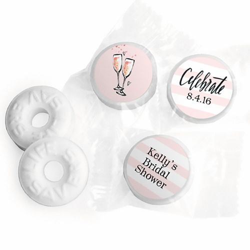 The Bubbly Personalized Bridal Shower LIFE SAVERS Mints Assembled
