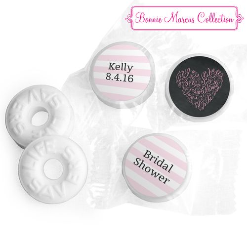 Whispering Heart Personalized Bridal Shower LIFE SAVERS Mints Assembled