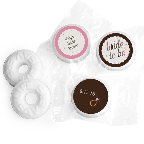 Bride to Be Personalized Bridal Shower LIFE SAVERS Mints Assembled