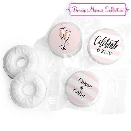 Pink Champagne Personalized Engagement LIFE SAVERS Mints Assembled