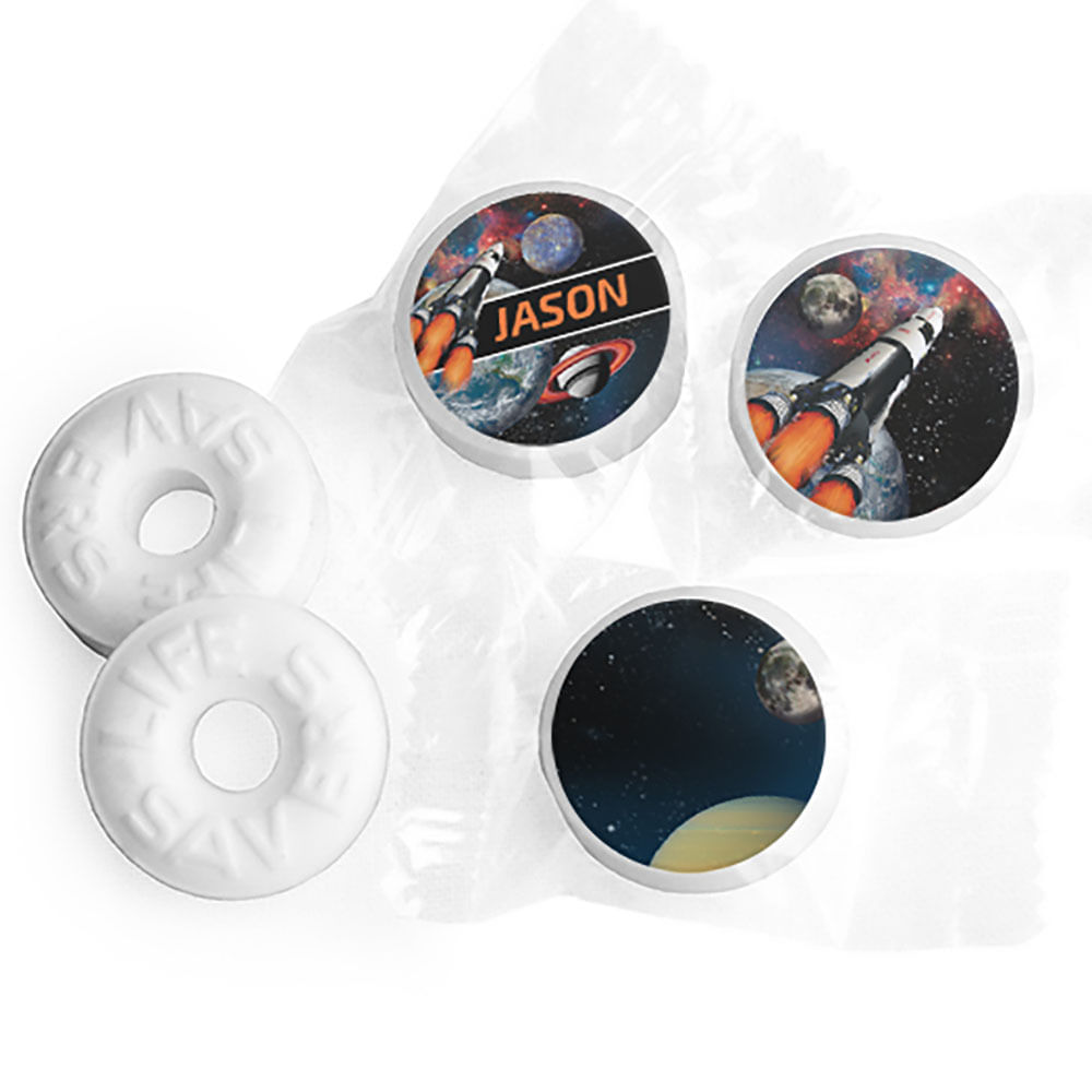 Personalized Birthday Space Blast Life Savers Mints - Whcandy.com