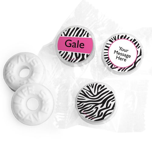 Birthday Zebra Personalized Mints