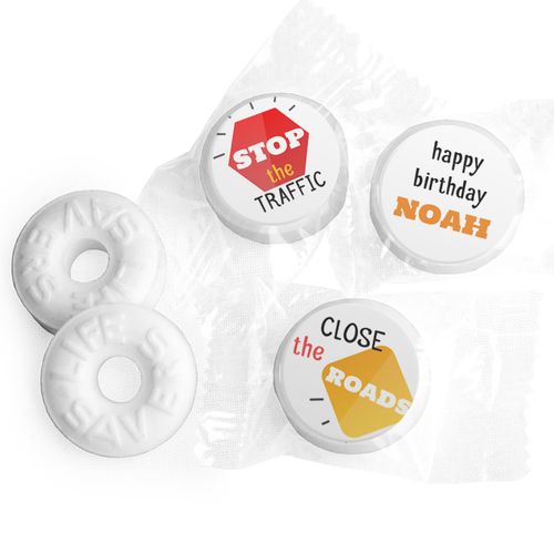 Personalized Construction Birthday Construction- Life Savers Mints
