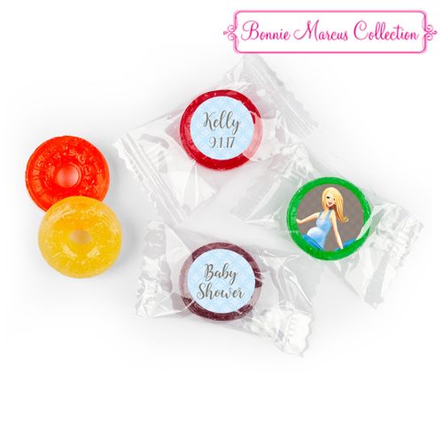 Baby Bow Personalized Baby Shower LifeSavers 5 Flavor Hard Candy Assembled