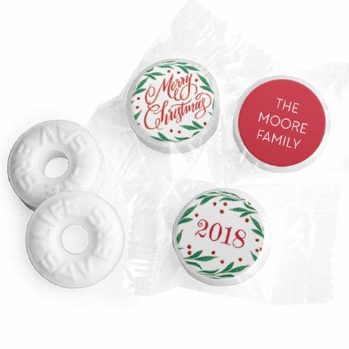 Personalized Bonnie Marcus Christmas Holiday Spirit Life Savers Mints