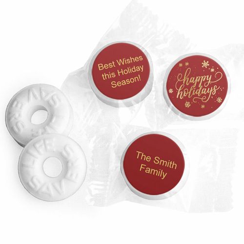 Personalized Happy Holidays Life Savers Mints