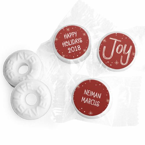 Personalized Bonnie Marcus Christmas Joy to the World Life Savers Mints
