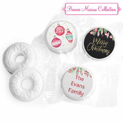 Personalized Life Savers Mints - Christmas Ornate Ornaments