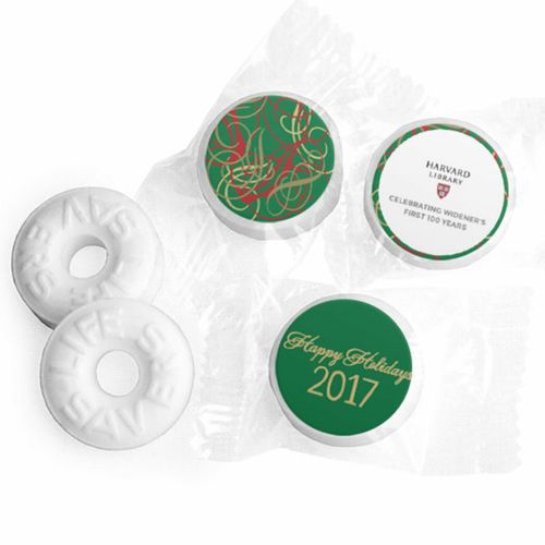 Personalized Life Savers Mints - Christmas Swirls