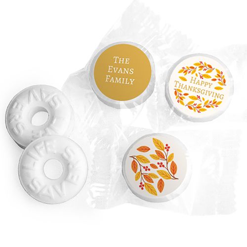 Personalized Life Savers Mints - Thanksgiving Giving Thanks